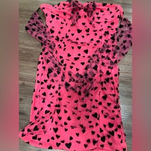 Tube dress with detached sleeves